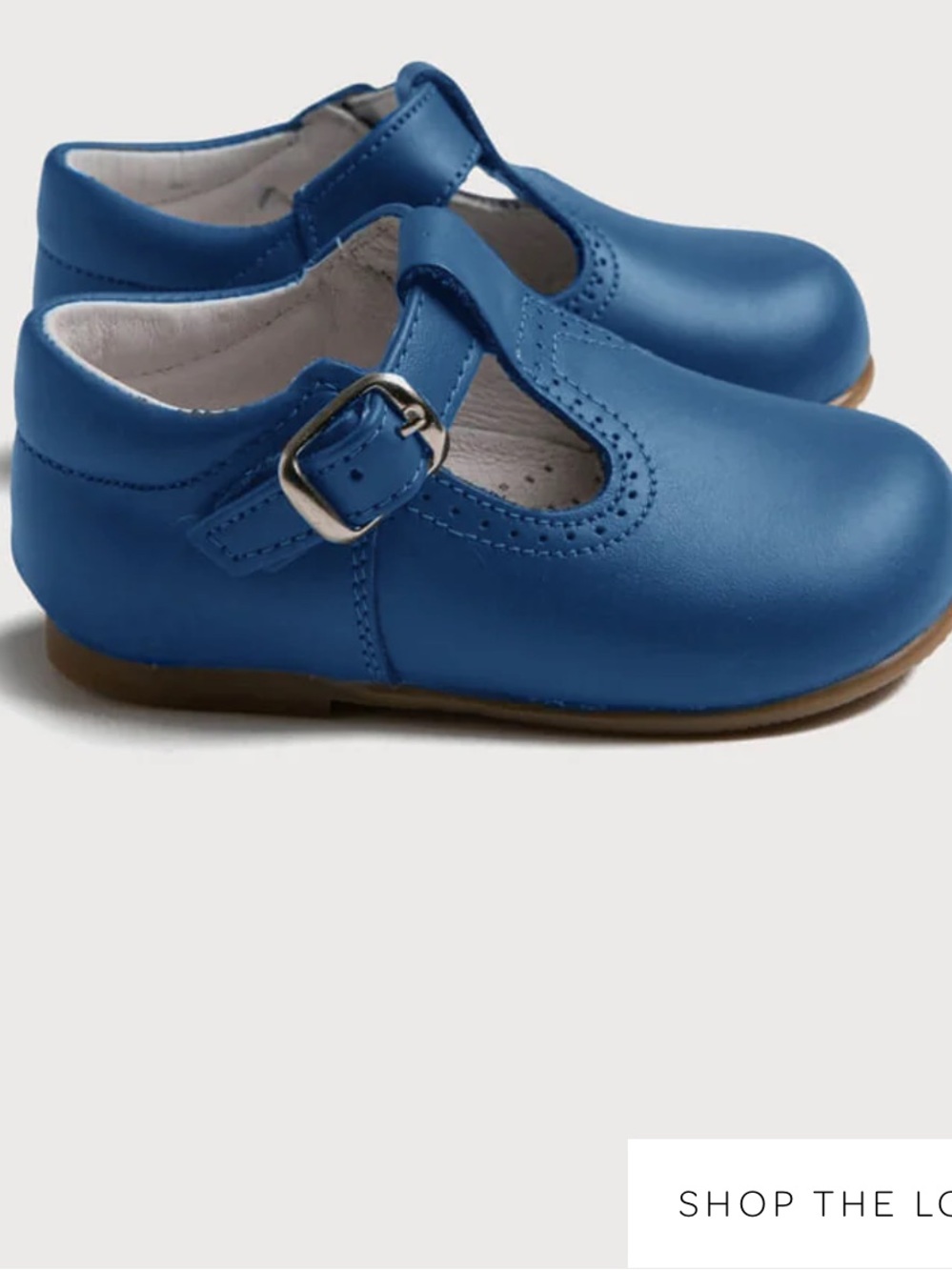 Pepa London T-Bar Baby Shoes in Blue size 20